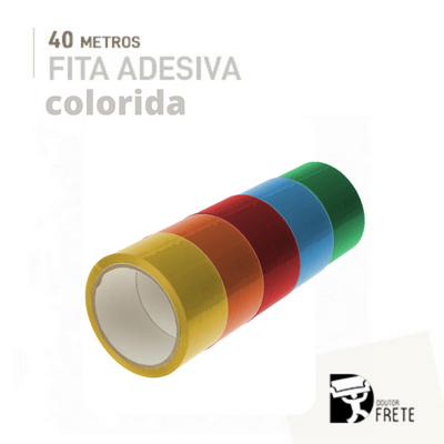 Fita Adesiva Colorida Metros Embalagens Para Mudan A