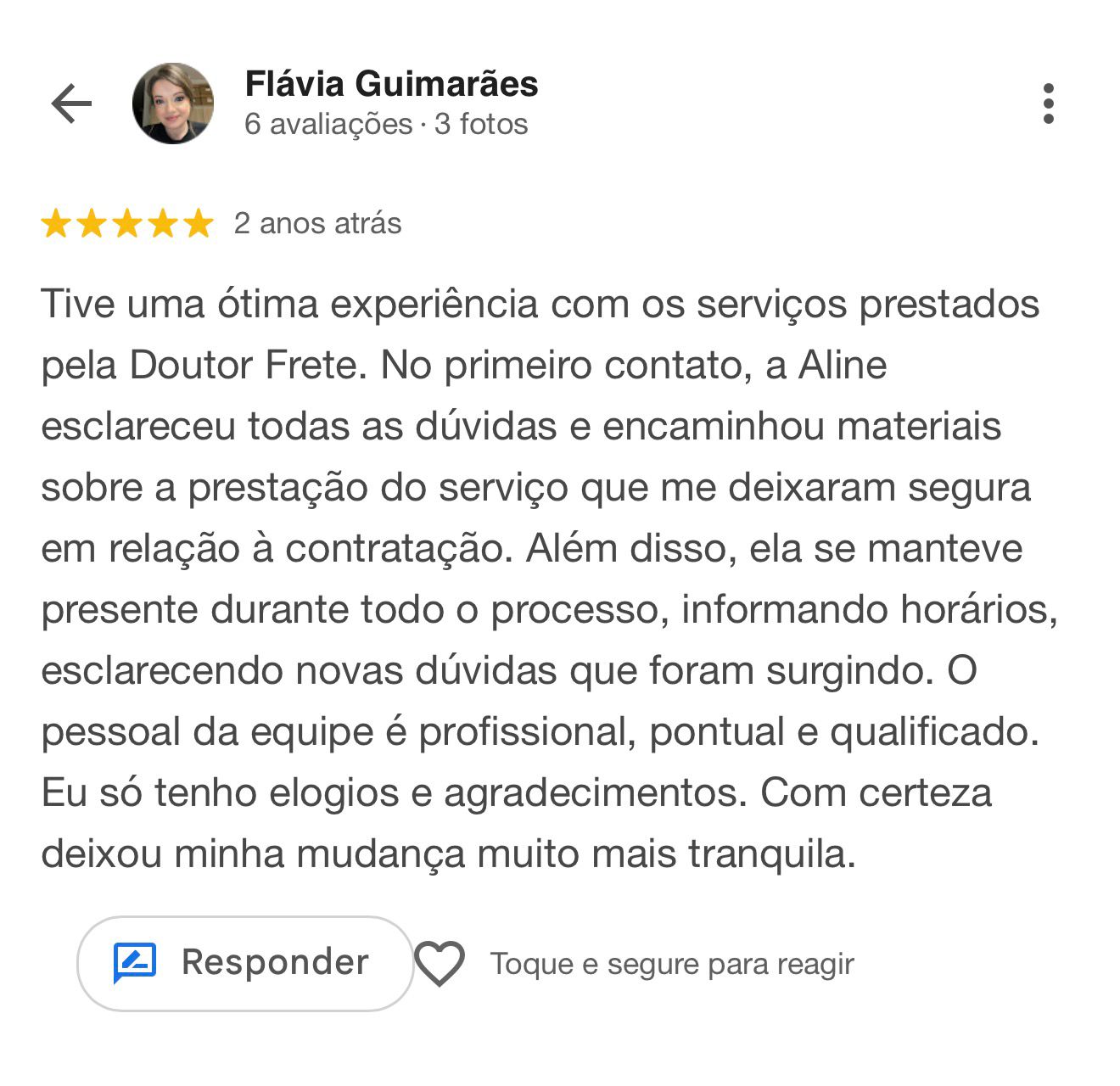 Avaliação Google 13
