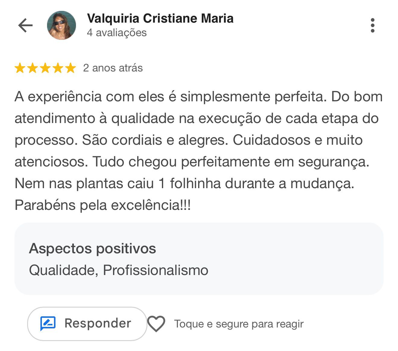 Avaliação Google 12