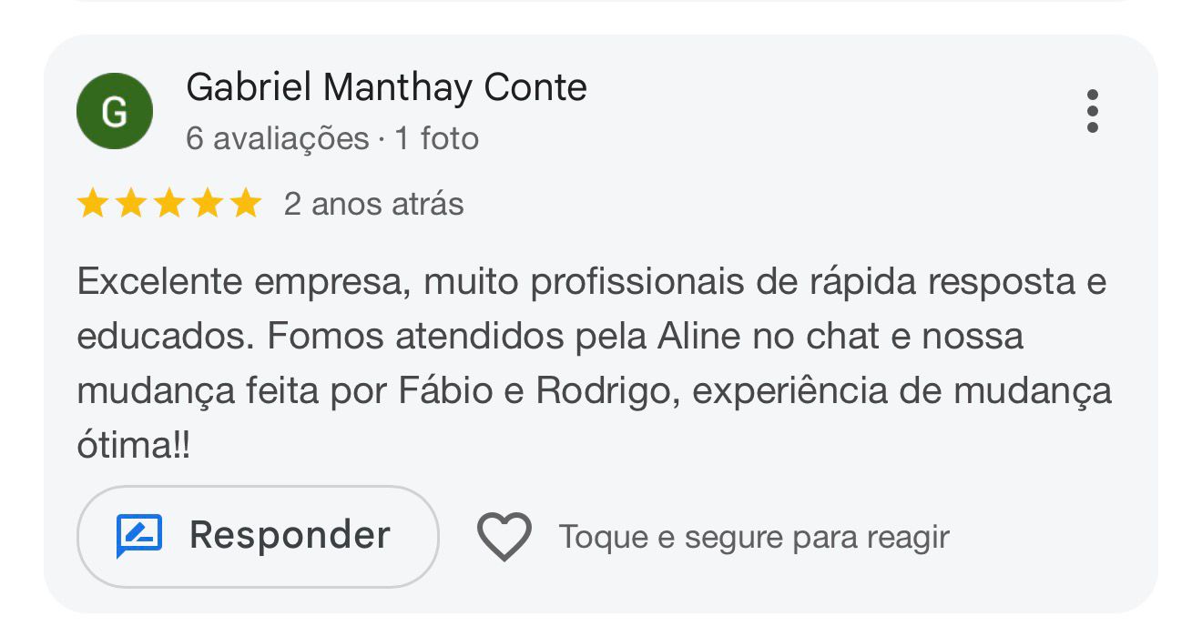Avaliação Google 7