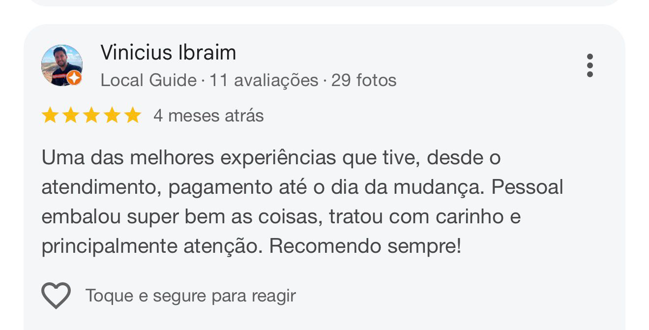 Avaliação Google 3